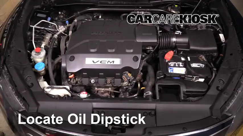 2011 Honda Accord Crosstour EX-L 3.5L V6 Aceite Controlar nivel de aceite